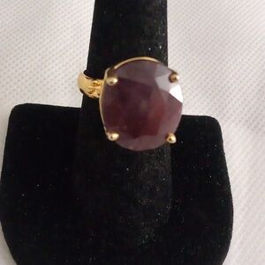 Gorgeous 18ct natural Mozambique ruby wedding ring solitaire size 8 💎 👄🤗